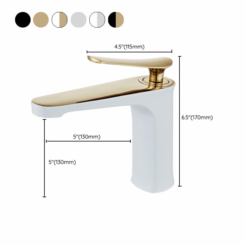 BowLift | Light Luxury Sink Faucet 6.69" H Modern Brass Sink Faucet