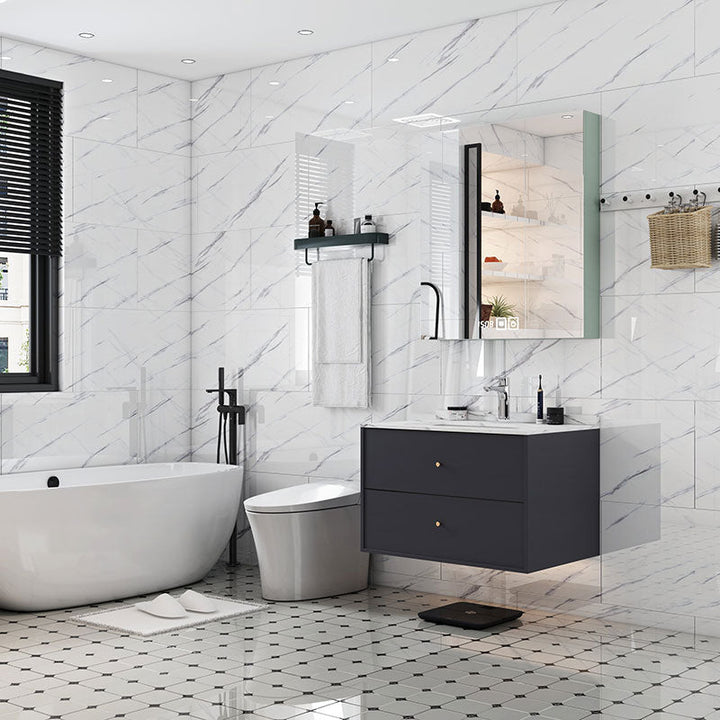 BowLift | Modern PVC Peel and Stick Wall Tile Single Plate Wallpaper with Rectangular Shape