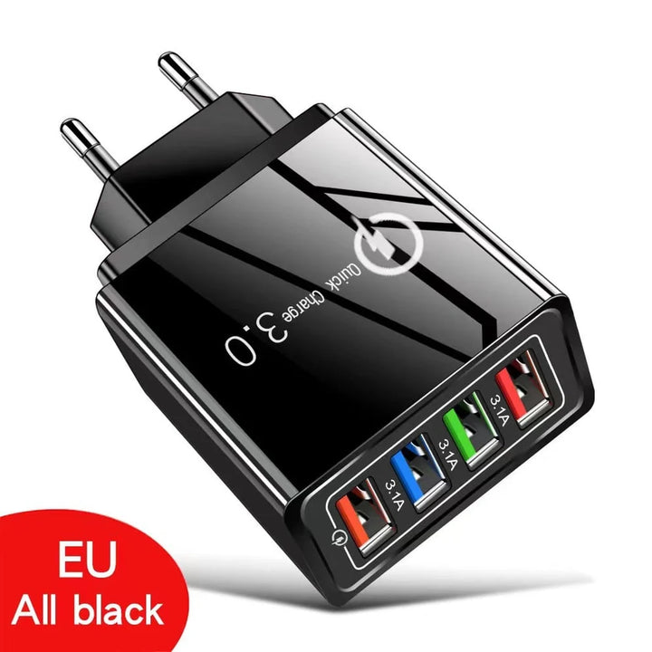 4-Port Quick Charge 3.0 Charger with AI Performance Boost