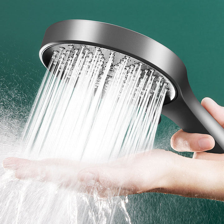 BowLift | Plastic Handheld Shower Head Round Handheld Showerhead with Self-Cleaning