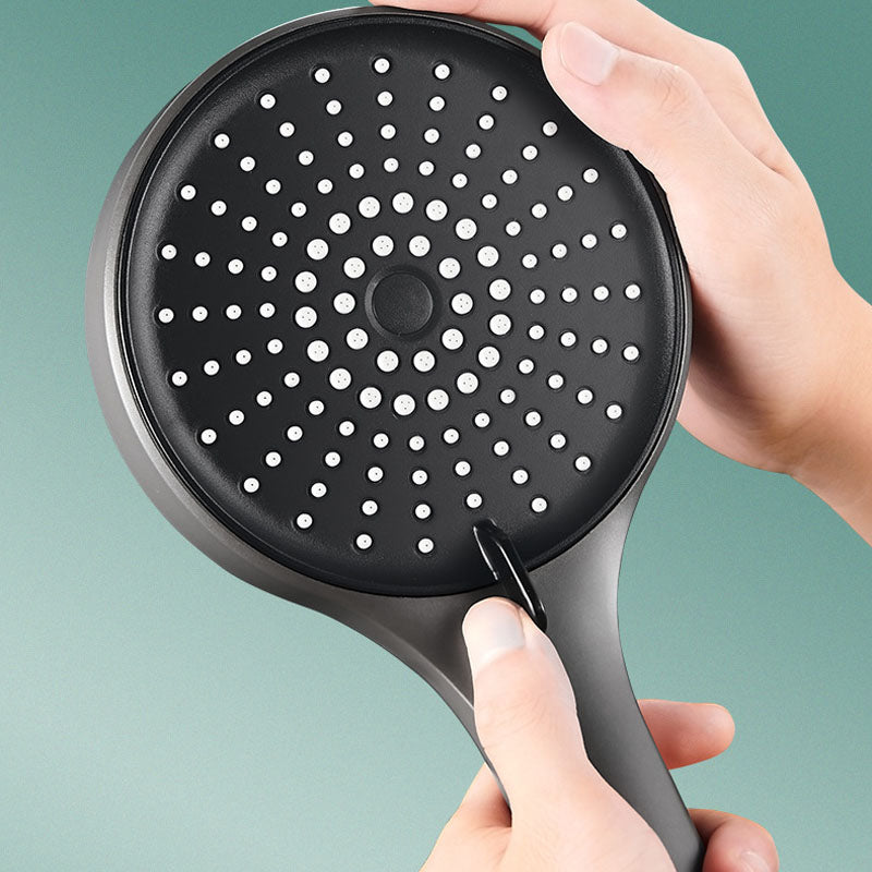BowLift | Plastic Handheld Shower Head Round Handheld Showerhead with Self-Cleaning
