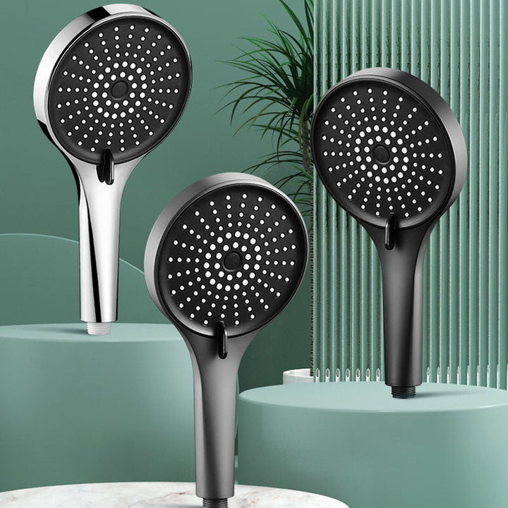 BowLift | Plastic Hand Shower Round Handheld Showerhead with Self-Cleaning