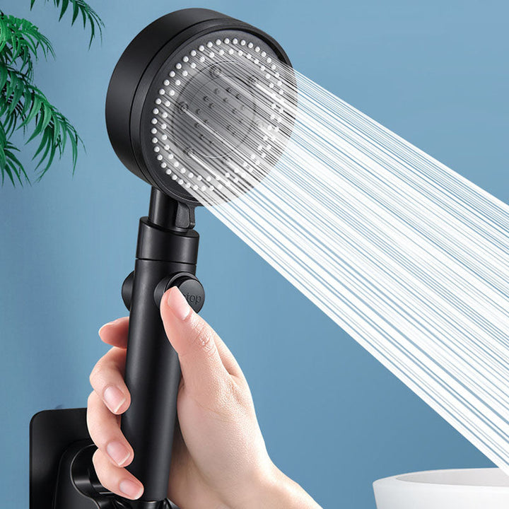 BowLift | Contemporary Hand Shower Plastic Round Hand Shower with Self-Cleaning
