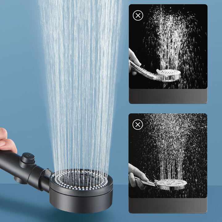 BowLift | Contemporary Hand Shower Plastic Round Hand Shower with Self-Cleaning