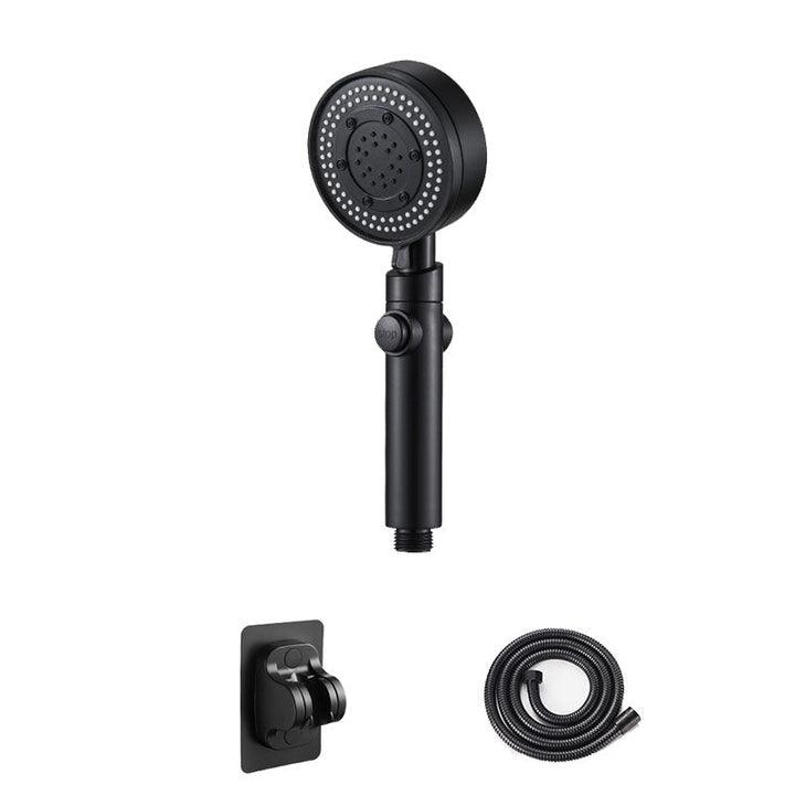 BowLift | Contemporary Handheld Shower Plastic Round Hand Shower with Self-Cleaning