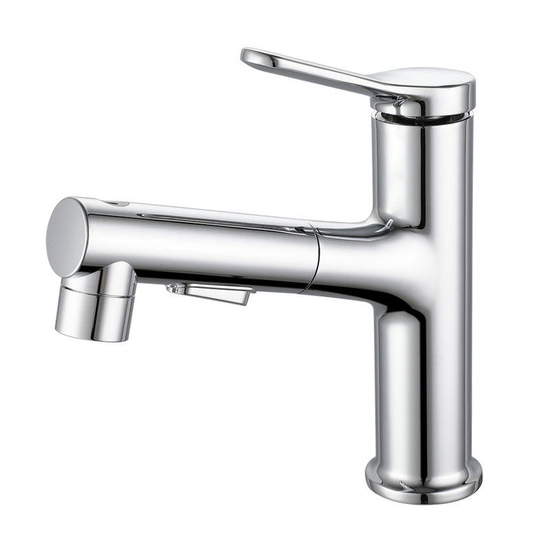 BowLift | Modern Extendable Sink Faucet Bathroom Faucet Brass 1 Handle Sink Faucet with Water Hose