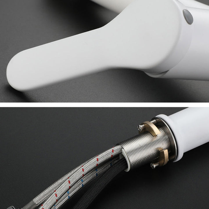 BowLift | Modern Extendable Sink Faucet Bathroom Faucet Brass 1 Handle Sink Faucet with Water Hose