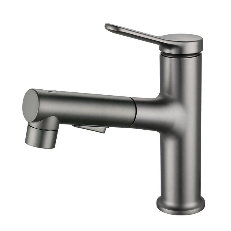 BowLift | Modern Extendable Sink Faucet Bathroom Faucet Brass 1 Handle Sink Faucet with Water Hose