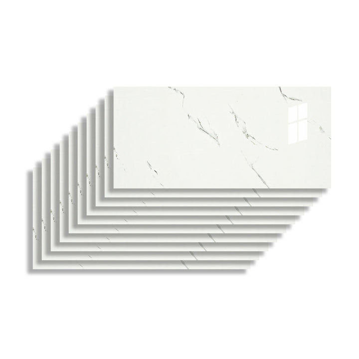 BowLift | 10 Pack 12" X 23" PVC rectangular Peel & Stick field tile kitchen and bathroom back paneling