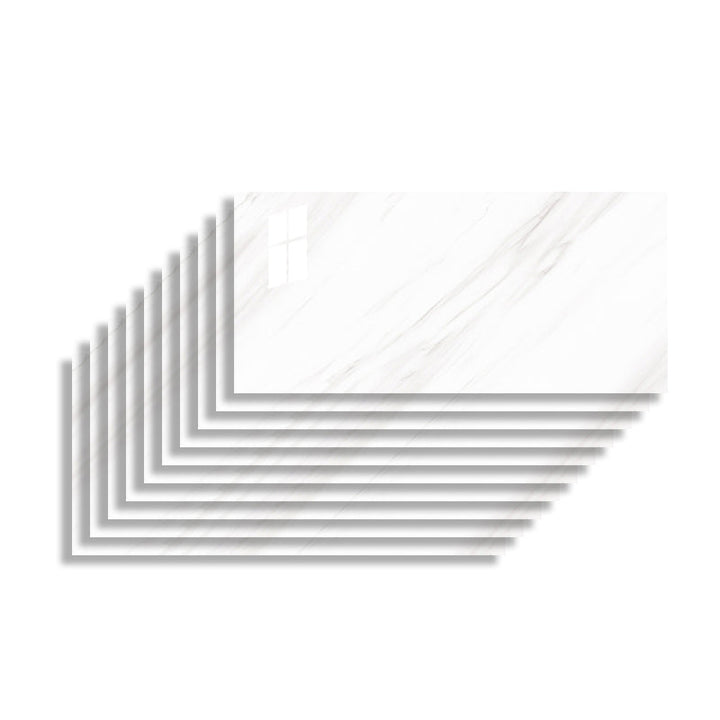 BowLift | 10 Pack 12" X 23" PVC rectangular Peel & Stick field tile kitchen and bathroom back paneling