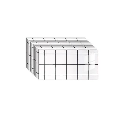 BowLift | 10-Pack PVC rectangular Peel-and-Stick wall tile kitchen and bathroom backsplash