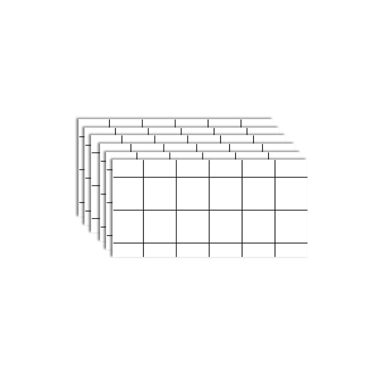 BowLift | 6-Pack PVC Rectangular Peel & Stick Subway Tiles Kitchen and Bathroom Backsplash