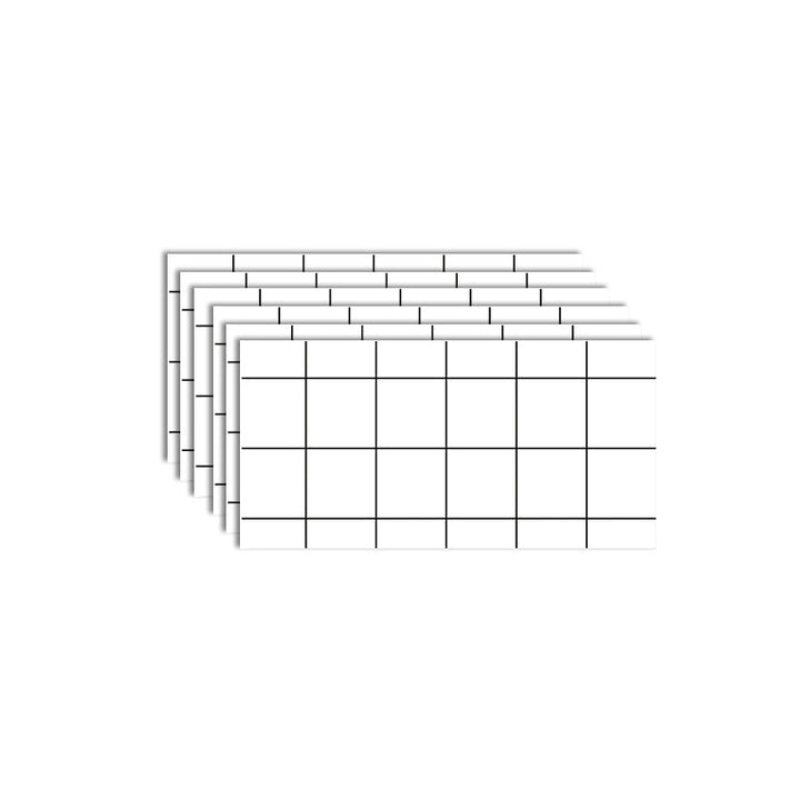 BowLift | 6-Pack PVC Rectangular Peel & Stick Subway Tiles Kitchen and Bathroom Backsplash
