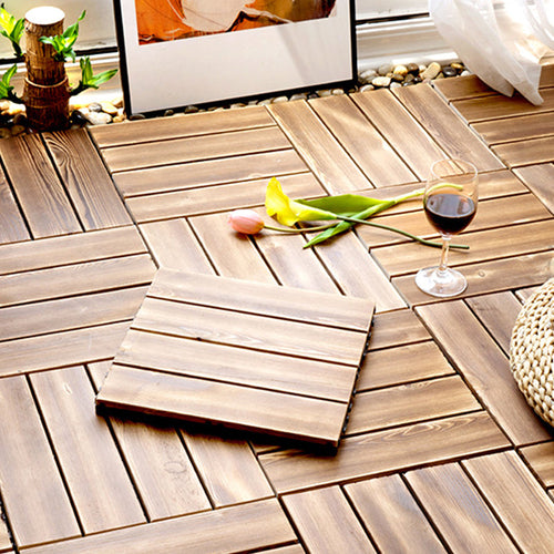 BowLift | Pine Floor Tile Water Resistant Click-Lock Traditional Wood Floor for Living Room