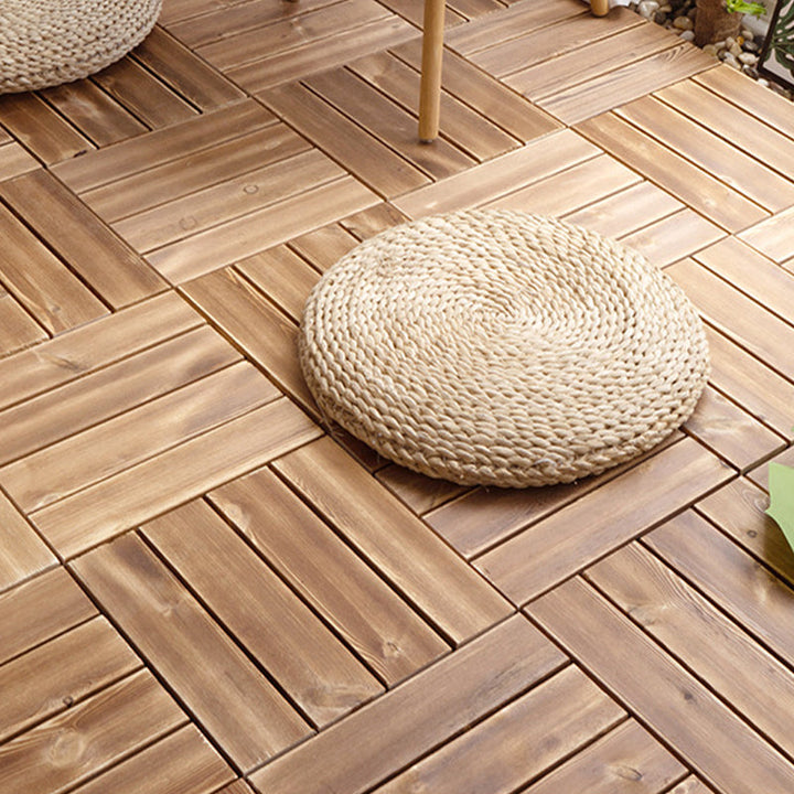 BowLift | Pine Floor Tile Water Resistant Click-Lock Traditional Wood Floor for Living Room