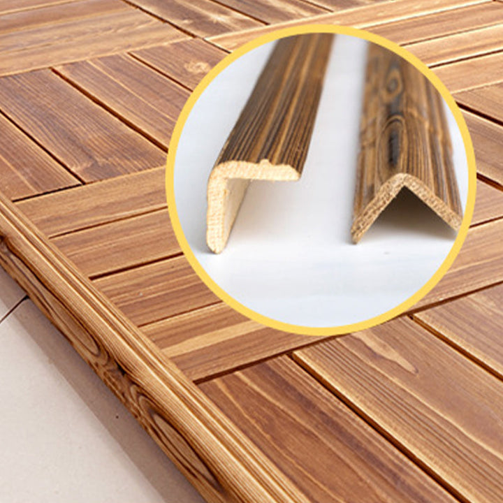 BowLift | Pine Floor Tile Water Resistant Click-Lock Traditional Wood Floor for Living Room
