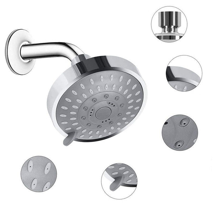 BowLift | Bathroom Wall Mounted Shower Head Rain Spray Stainless Steel Adjustable Model Shower Head