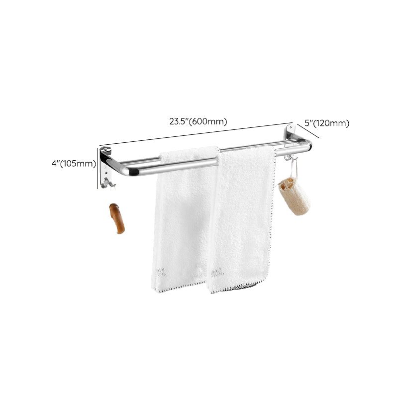 BowLift | Modern Bathroom Set with Bathroom Shelf/Towel Bar Polished Chrome Bathroom Accessory Set