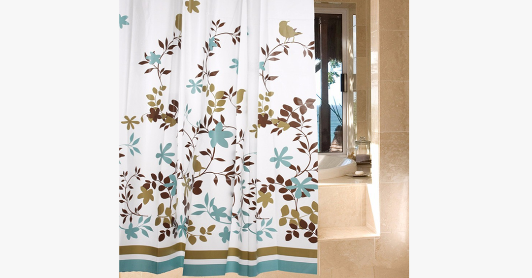 BowLift | Waterproof Shower Curtain - Bird Design