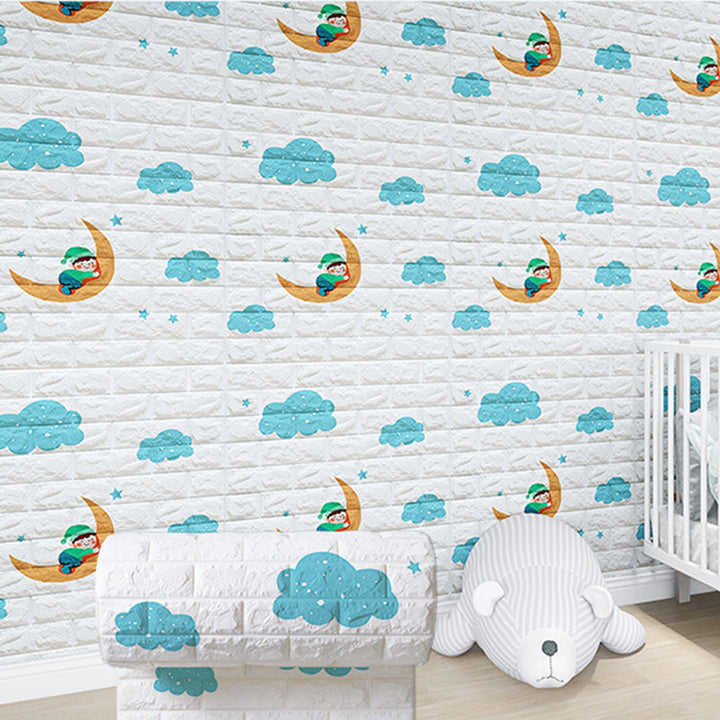 BowLift | Modern Cartoon Wall Covering Peel and Stick Wall Ceiling for Bedroom