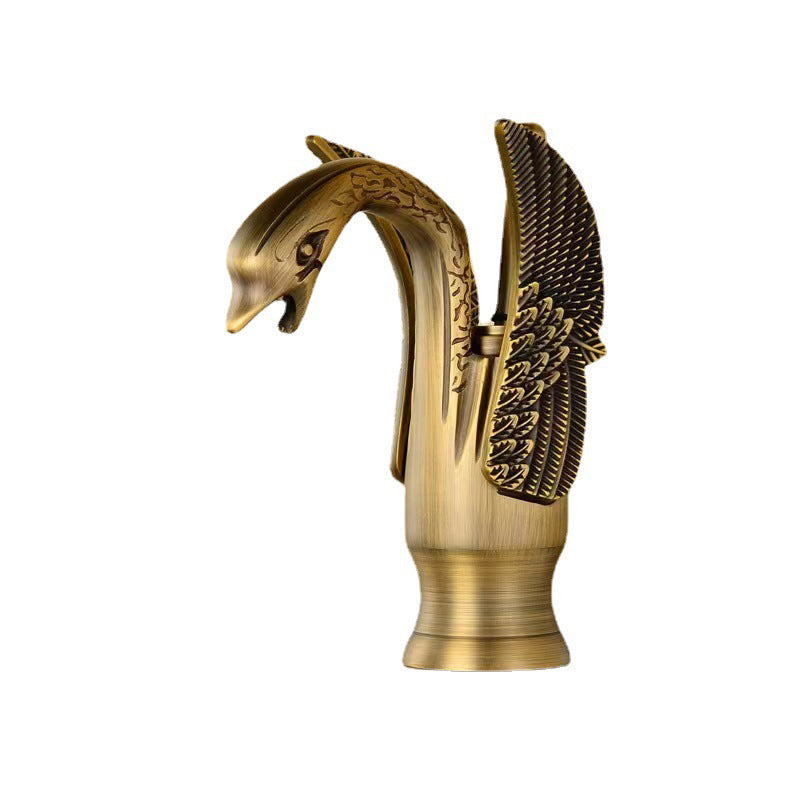 BowLift | Full brass bathroom basin faucet hot and cold water single handle basin faucet