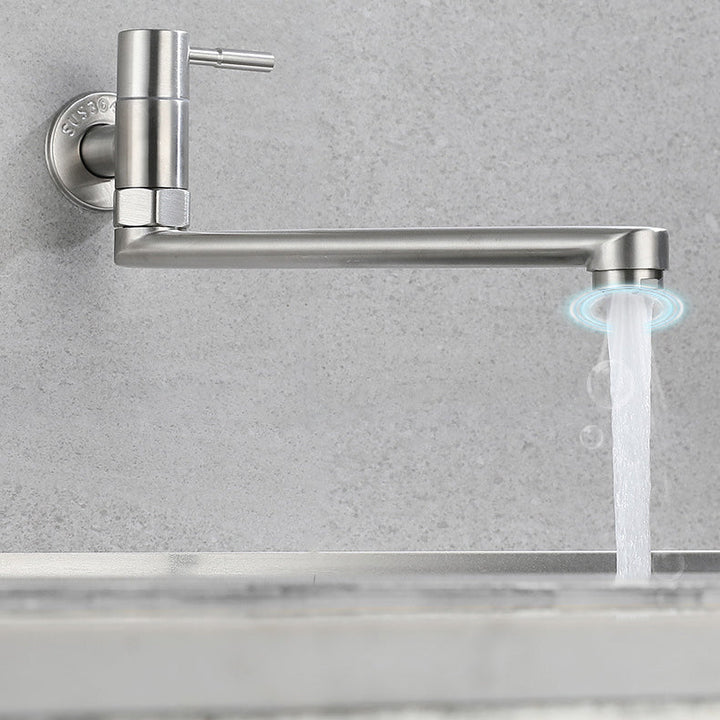 BowLift | Kitchen faucet pot filling valve single handle swivel stainless steel kitchen faucet