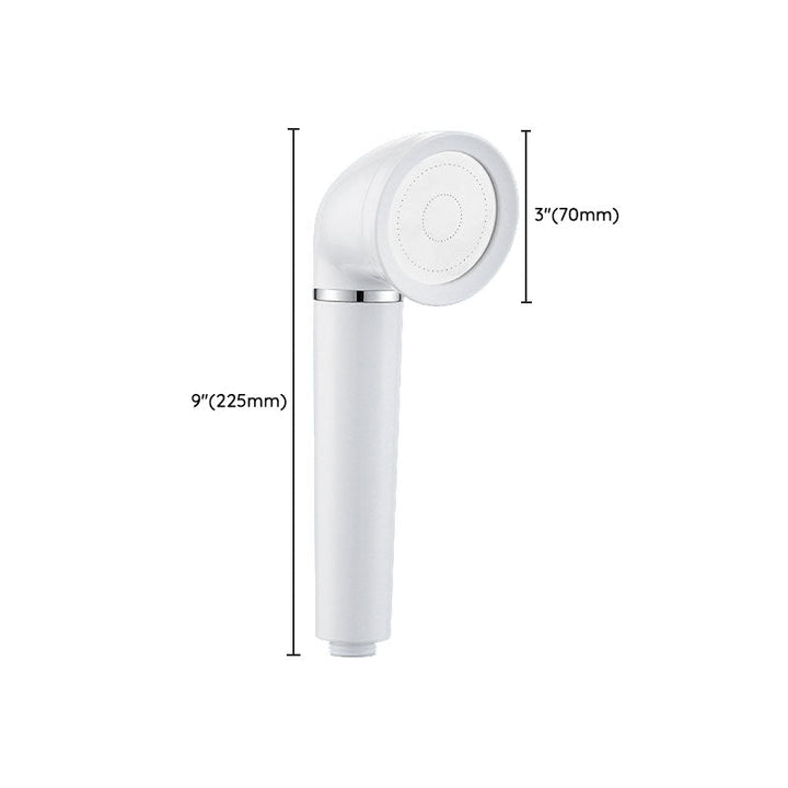 BowLift | White round shower head plastic supercharged hand shower