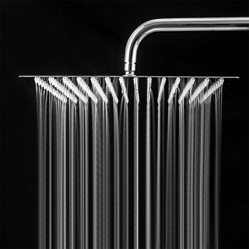 BowLift | Showerhead Square Wall Mounted Rain Spray Stainless Steel Showerhead