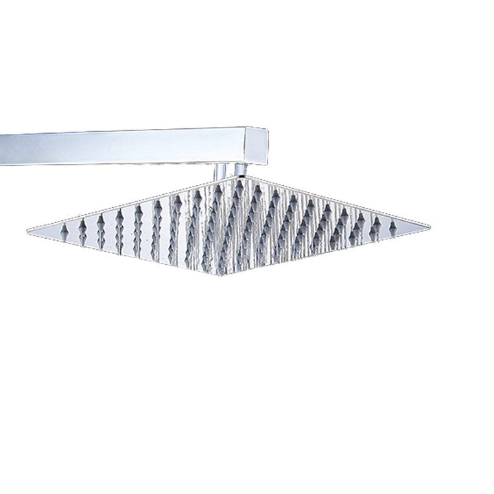 BowLift | Showerhead Square Wall-Mounted Rain Spray Stainless Steel Showerhead