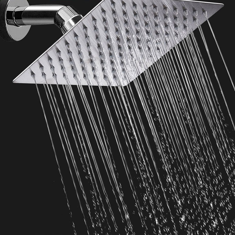 BowLift | Showerhead Square Wall-Mounted Rain Spray Stainless Steel Showerhead