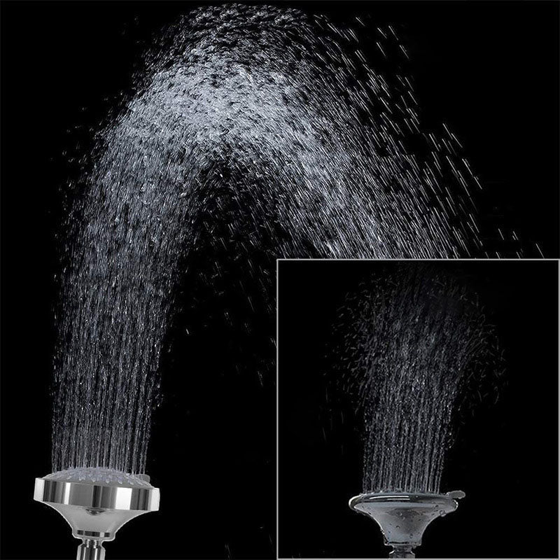 BowLift | Modern Shower Head Self-Cleaning Standard Round Shower Heads in Silver