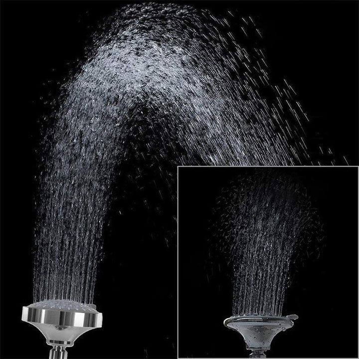 BowLift | Modern Shower Head Self-Cleaning Standard Round Shower Heads in Silver
