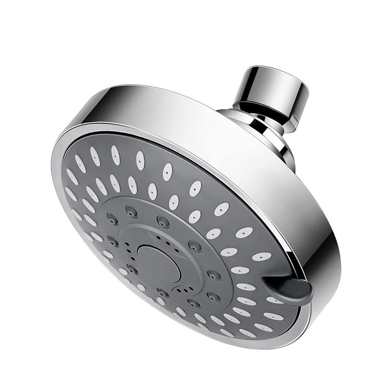 BowLift | Modern Shower Head Self-Cleaning Standard Round Shower Heads in Silver