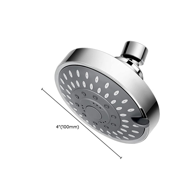 BowLift | Modern Shower Head Self-Cleaning Standard Round Shower Heads in Silver