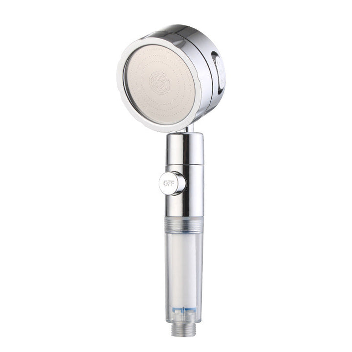 BowLift | Adjustable Water Flow Showerhead Solid Color 3 Settings Round Handheld Shower