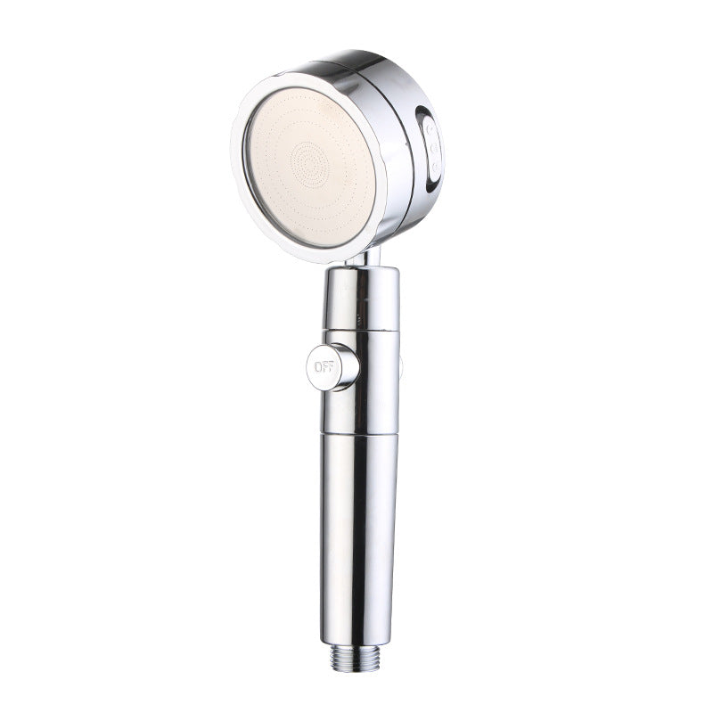 BowLift | Adjustable Water Flow Showerhead Solid Color 3 Settings Round Handheld Shower