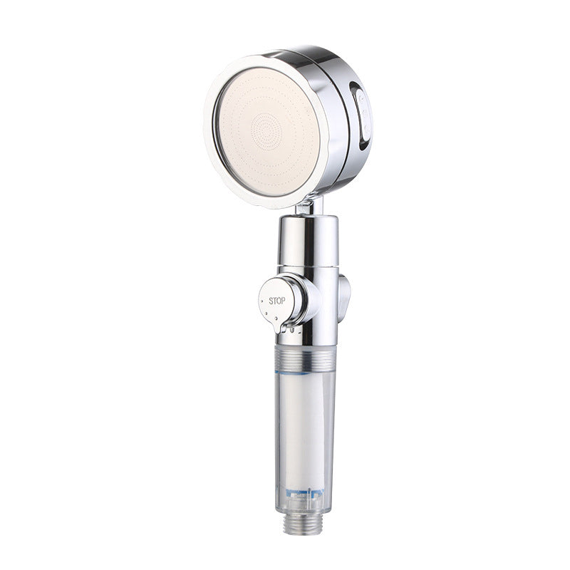 BowLift | Adjustable Water Flow Showerhead Solid Color 3 Settings Round Handheld Shower