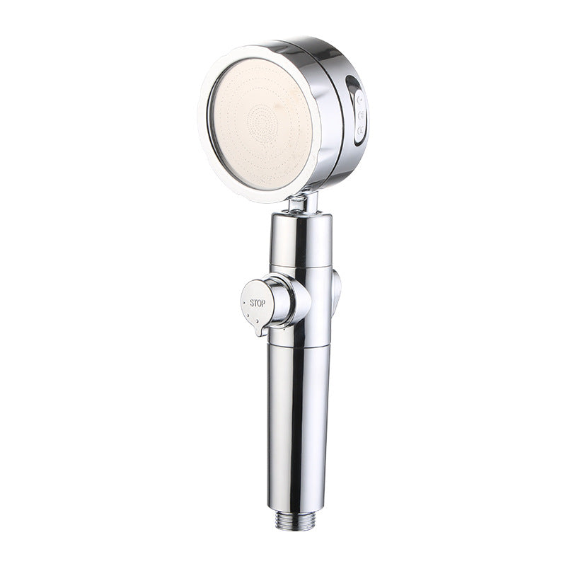 BowLift | Adjustable Water Flow Showerhead Solid Color 3 Settings Round Handheld Shower