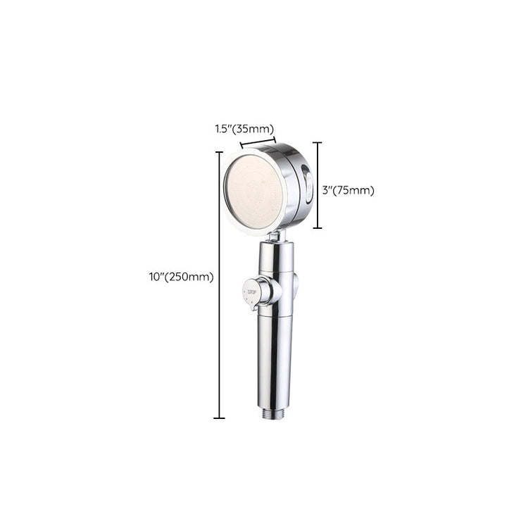 BowLift | Adjustable Water Flow Showerhead Solid Color 3 Settings Round Handheld Shower