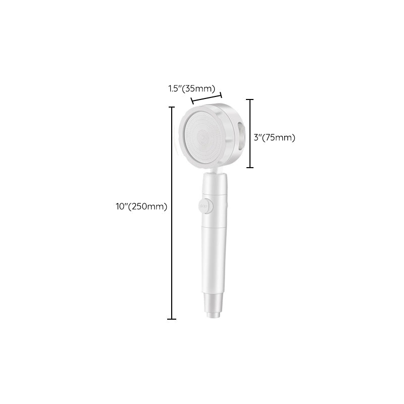 BowLift | Adjustable Water Flow Showerhead Solid Color 3 Settings Round Handheld Shower