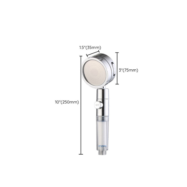 BowLift | Adjustable Water Flow Showerhead Solid Color 3 Settings Round Handheld Shower