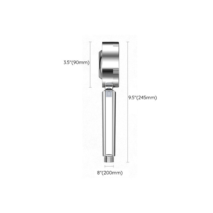 BowLift | Metal Shower Heads Round Handheld Adjustable Shower Heads with Self-Cleaning