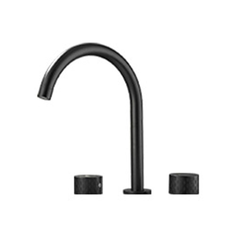 BowLift | Double Handle Tub Spout Deck Mounted High Arc Brass Modern Roman Tub Spout