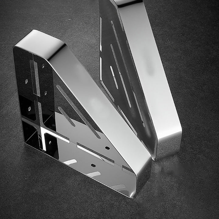 BowLift | Stainless Steel Bathroom Accessory Set Modern Triangle Basket