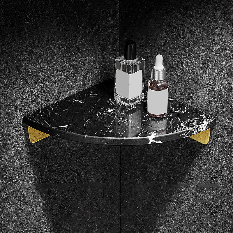 BowLift | Aluminum Bathroom Accessory Set 4 cm high Marble Bath Shelf
