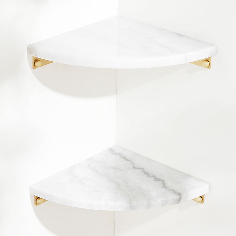 BowLift | marble bathroom shelf brass bathroom accessory
