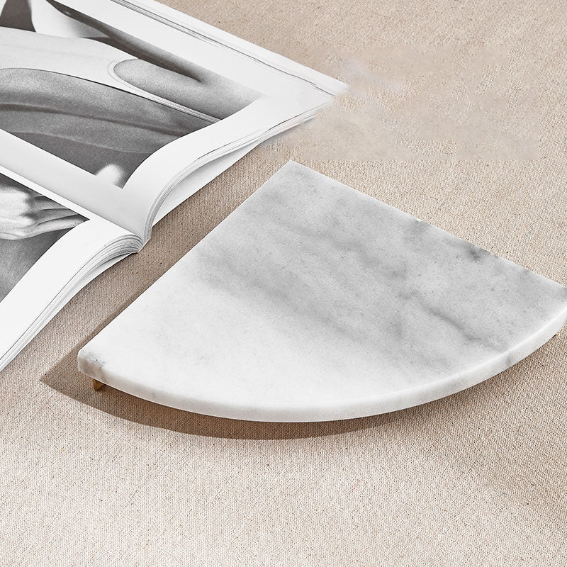 BowLift | marble bathroom shelf brass bathroom accessory