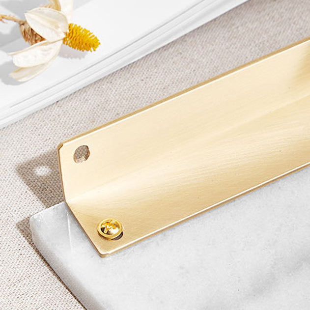 BowLift | marble bathroom shelf brass bathroom accessory