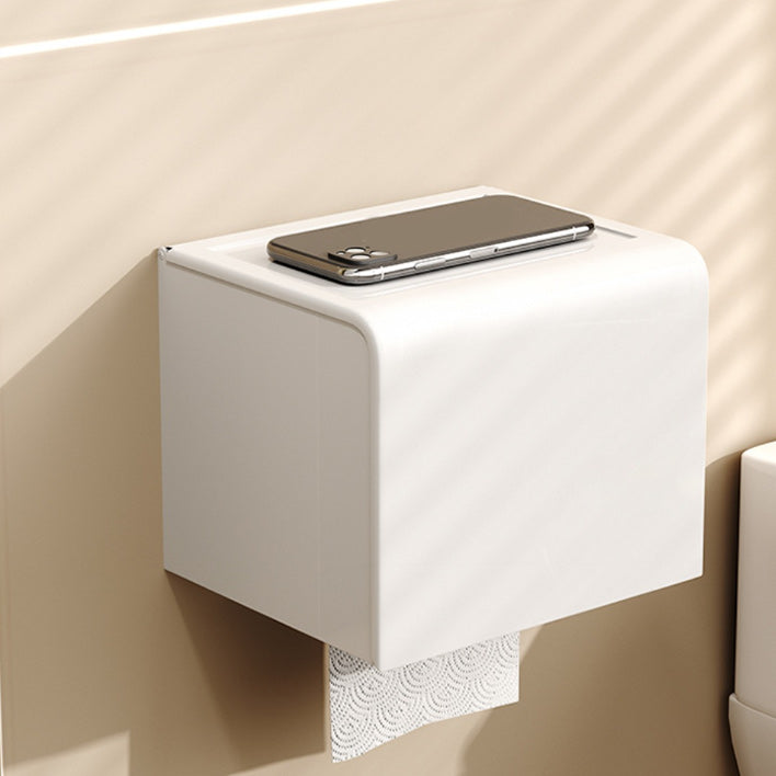 BowLift | Modern style bathroom accessory set with bathroom shelf/towel rack/toilet brush in white