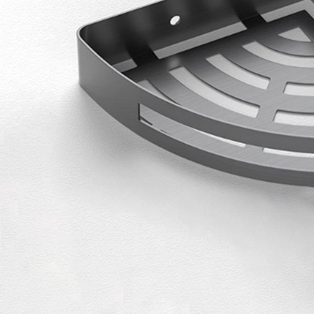 BowLift | Gray contemporary bathroom accessory set Brushed gray bath shelf/toilet paper holder/towel bar